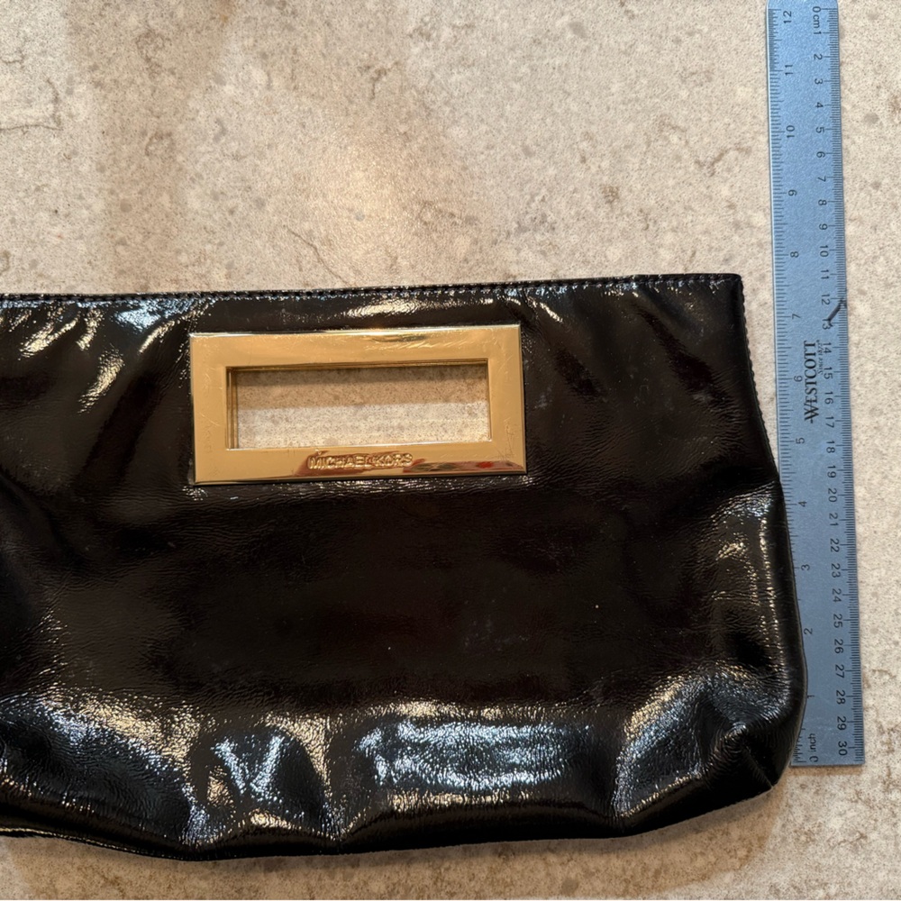 Michael Kors Black Patent Clutch - Picture 2 of 5